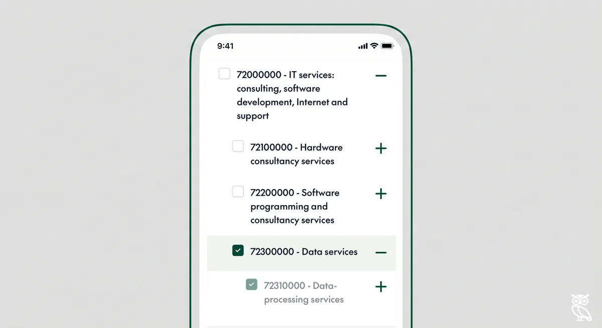 How to search by category